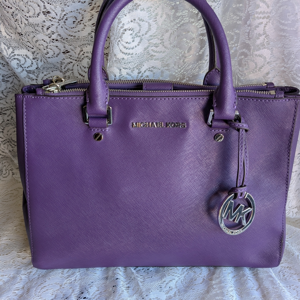 Michael Kors Grape Sutton Satchel Bag
